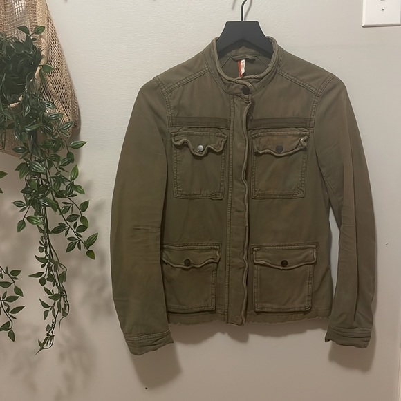 Free People Rumpled Army Jacket - Picture 4 of 6